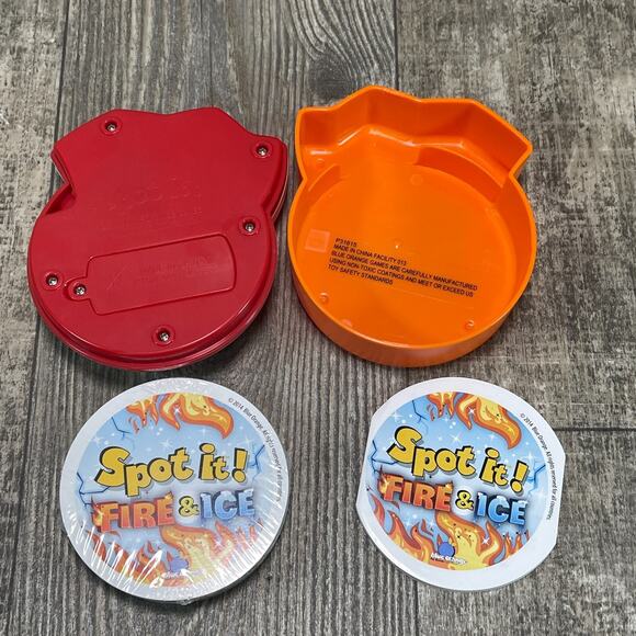 Spot It Fire & Ice Edition Family Card Game Sounds Family Game Night - Picture 3 of 4
